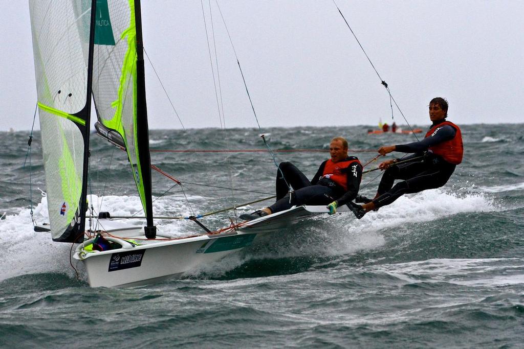 ISAF Sailing World Cup, Melbourne Day 3 - Mens 49er &copy; Richard Gladwell www.photosport.co.nz